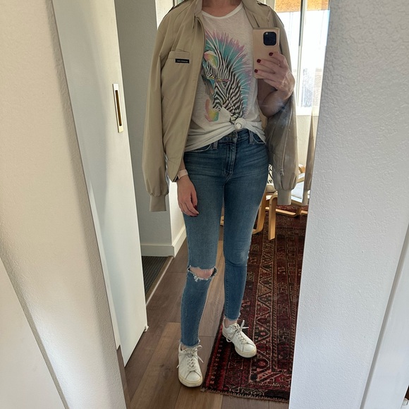 Hudson Distressed Barbara Super Skinny Jeans Size 24 - Picture 6 of 12